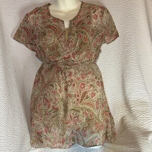 Maternity Paisley Print Women's medium top